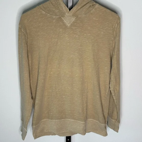 J. Crew Kids Garment-Dyed Hooded T-shirt for boys Tan Hoodie - Picture 2 of 7